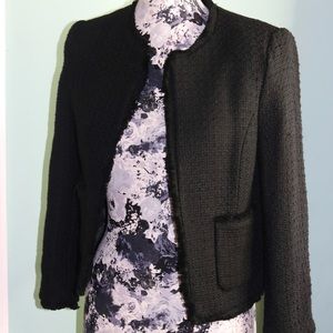 H&M Black Textured Jacket